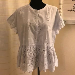 🍭Joie blouse embroidered new with tag, size L